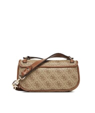 GUESS DEA Borsa piccola a tracolla con flap LATTE LOGO - Borse Donna - 4
