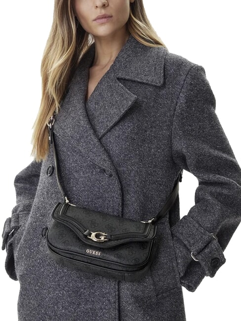 DEA Borsa piccola a tracolla con flap coal - Borse Donna