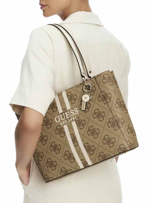 NOELLE Borsa tote a spalla con stampa LATTE LOGO - Borse Donna