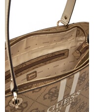 GUESS NOELLE Borsa tote a spalla con stampa LATTE LOGO - Borse Donna - 5
