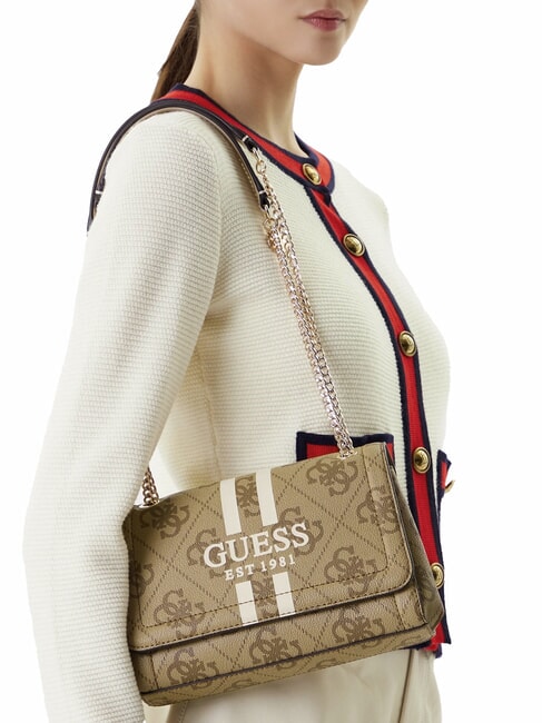 NOELLE 2 Borsa logata a spalla, a tracolla LATTE LOGO - Borse Donna