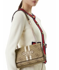 GUESS NOELLE 2 Borsa logata a spalla, a tracolla LATTE LOGO - Borse Donna - 5