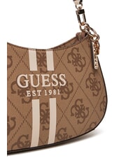 GUESS NOELLE Borsa a spalla logata con stampa LATTE LOGO - Borse Donna - 3