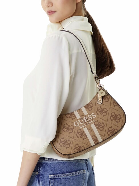 NOELLE Borsa a spalla logata con stampa LATTE LOGO - Borse Donna