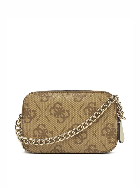 NOELLE 2 Borsa camera case a tracolla LATTE LOGO - Borse Donna