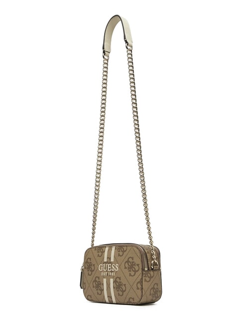 NOELLE 2 Borsa camera case a tracolla LATTE LOGO - Borse Donna