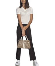 GUESS NOELLE 2 LUXURY Borsa a mano con tracolla LATTE LOGO - Borse Donna - 4