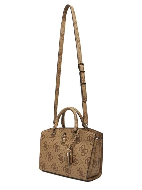 QUEENSLAND Borsa a mano stampa logo 4G LATTE LOGO - Borse Donna