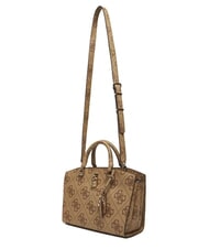 GUESS QUEENSLAND Borsa a mano stampa logo 4G LATTE LOGO - Borse Donna - 3