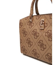 GUESS QUEENSLAND Borsa a mano stampa logo 4G LATTE LOGO - Borse Donna - 4