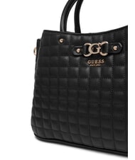 GUESS NADIRA Borsa a mano trapuntata con tracolla NERO - Borse Donna - 3