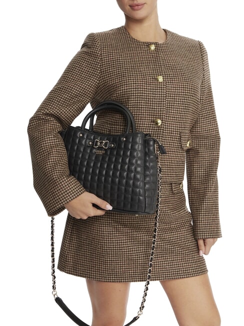 NADIRA Borsa a mano trapuntata con tracolla NERO - Borse Donna