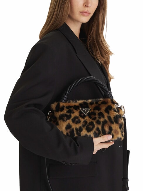 SHAIDA Borsa a mano con stampa animalier leopard - Borse Donna