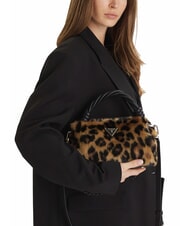 GUESS SHAIDA Borsa a mano con stampa animalier leopard - Borse Donna - 5