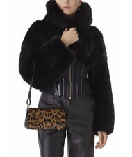 GUESS DOMITILLA Borsa a spalla in pelle st. animalier leopard - Borse Donna - 5