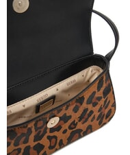 GUESS DOMITILLA Borsa a spalla in pelle st. animalier leopard - Borse Donna - 6