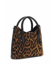 GUESS DOMITILLA Borsa in pelle a mano st. animalier - Borse Donna