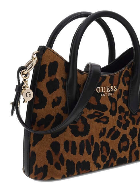 DOMITILLA Borsa in pelle a mano st. animalier leopard - Borse Donna