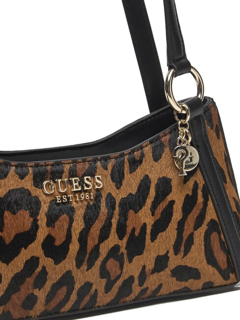 DOMITILLA Borsa a spalla in pelle st. animalier leopard - Borse Donna