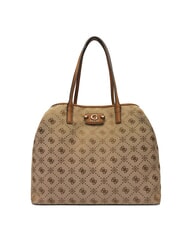 GUESS NEDA Borsa shopper in tessuto jacquard con pochette LATTE LOGO - Borse Donna - 2