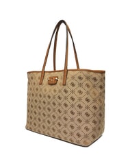 GUESS NEDA Borsa shopper in tessuto jacquard con pochette LATTE LOGO - Borse Donna - 4