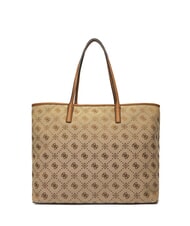 GUESS NEDA Borsa shopper in tessuto jacquard con pochette LATTE LOGO - Borse Donna - 6