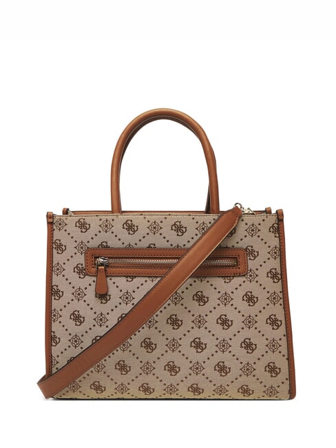 NEDA Borsa tote a mano in tessuto jacquard LATTE LOGO - Borse Donna