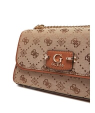 GUESS NEDA Borsa doppia funzione tessuto jacquard LATTE LOGO - Borse Donna - 3
