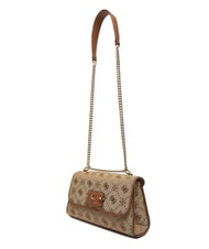 GUESS NEDA Borsa doppia funzione tessuto jacquard LATTE LOGO - Borse Donna - 4