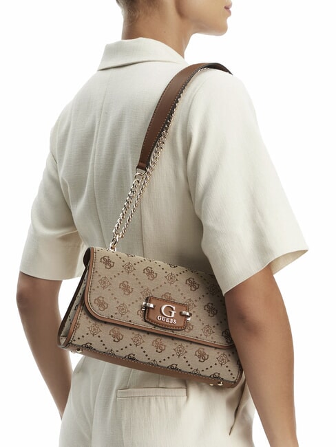 NEDA Borsa doppia funzione tessuto jacquard LATTE LOGO - Borse Donna