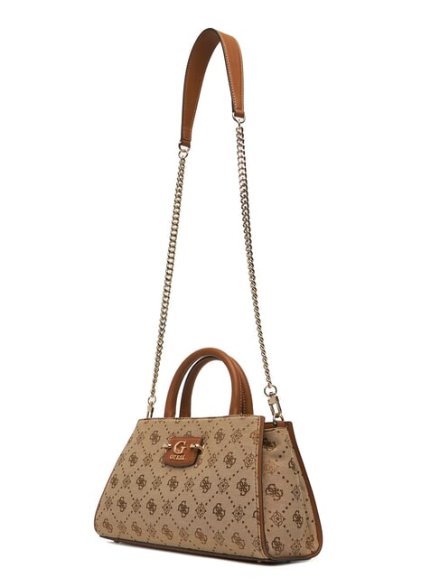 NEDA Borsa a mano in tessuto jacquard LATTE LOGO - Borse Donna