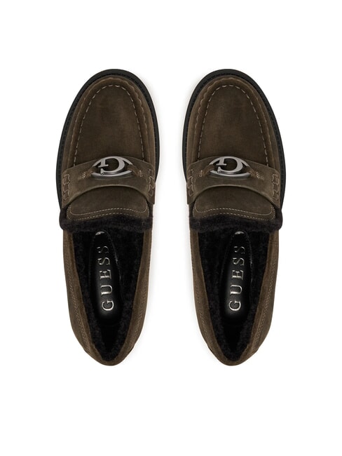 YANIKAY Mocassini in pelle green - Scarpe Donna