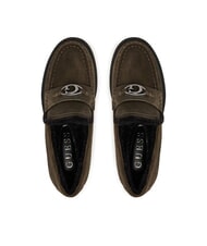 GUESS YANIKAY Mocassini in pelle green - Scarpe Donna - 4