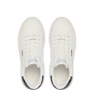 GUESS ELBINA10 Sneakers in pelle WHITE/SI - Scarpe Donna - 4