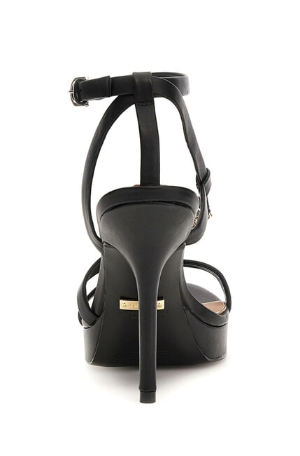 LADONA Sandali alti in pelle NERO - Scarpe Donna