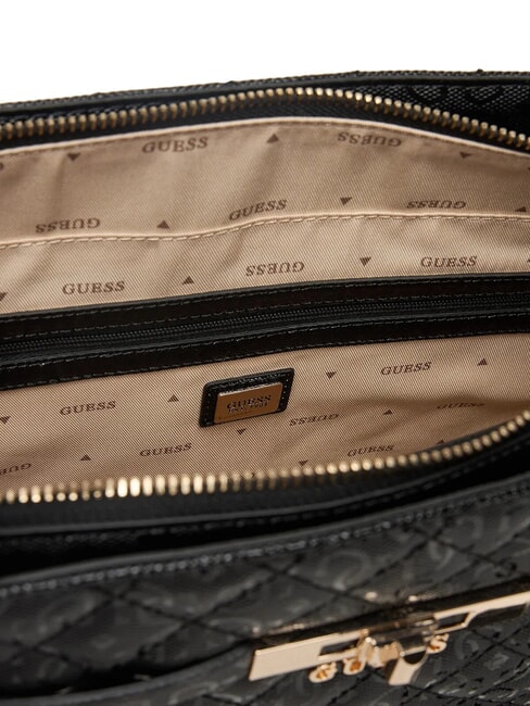 IDRA Borsa shopper trapuntata a spalla NERO - Borse Donna