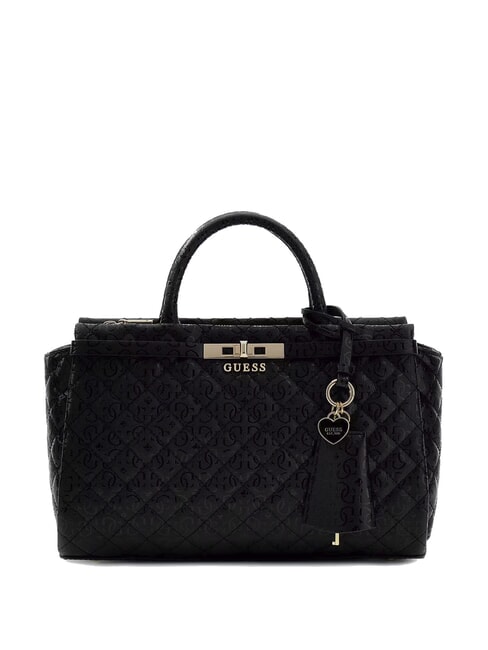 IDRA Borsa a mano trapuntata con tracolla NERO - Borse Donna