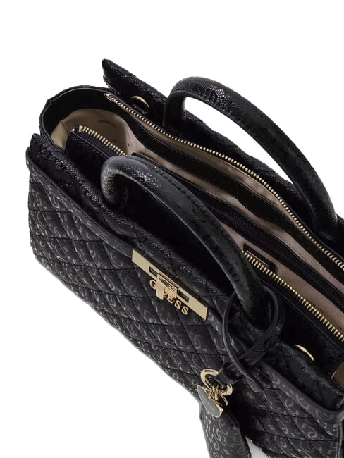 IDRA Borsa a mano trapuntata con tracolla NERO - Borse Donna