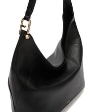 FURLA LARA Borsa sacca a spalla in pelle Nero - Borse Donna - 3