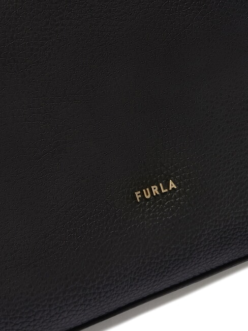 LARA Borsa sacca a spalla in pelle Nero - Borse Donna