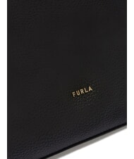 FURLA LARA Borsa sacca a spalla in pelle Nero - Borse Donna - 4