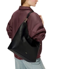FURLA LARA Borsa sacca a spalla in pelle Nero - Borse Donna - 5