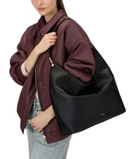 FURLA LARA Borsa sacca a spalla in pelle Nero - Borse Donna - 6