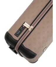 GUESS WILDER 18 Trolley Bagaglio a Mano dark taupe logo - Bagagli a mano - 5