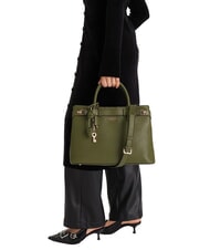 GUESS GREGORIA Borsa a mano grande con tracolla olive - Borse Donna - 5