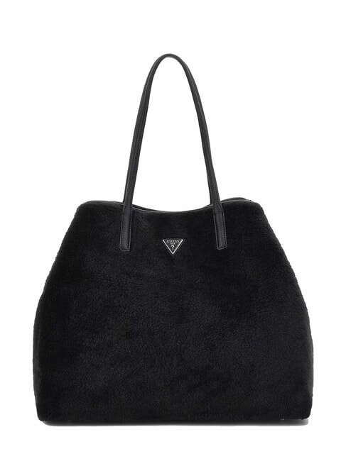 VICTORIA Borsa shopper teddy con pochette NERO - Borse Donna