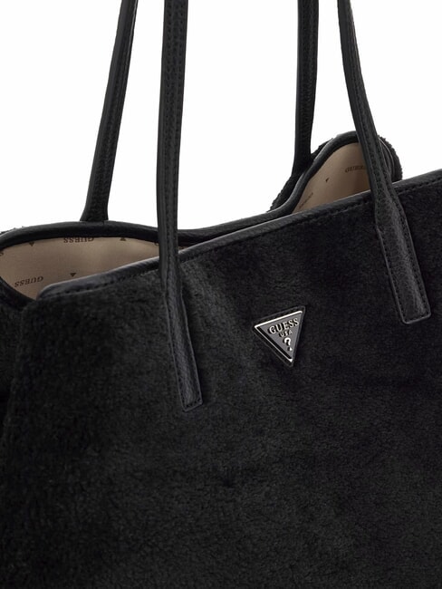 VICTORIA Borsa shopper teddy con pochette NERO - Borse Donna