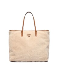 GUESS VICTORIA Borsa shopper teddy con pochette - Borse Donna