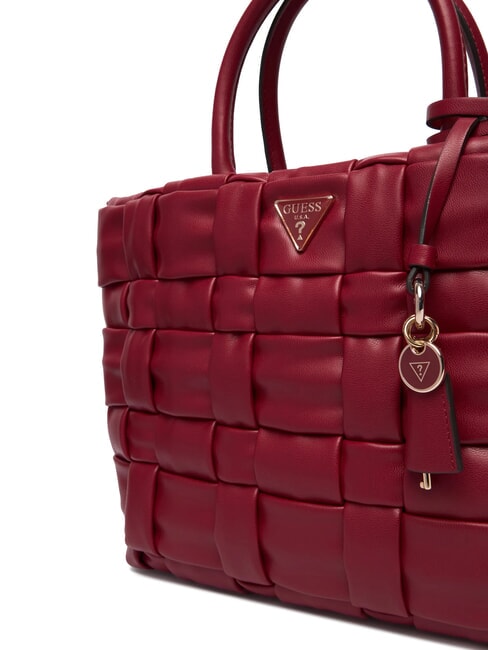 MARION Borsa a mano intrecciata con tracolla ROSSO - Borse Donna