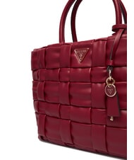 GUESS MARION Borsa a mano intrecciata con tracolla ROSSO - Borse Donna - 3